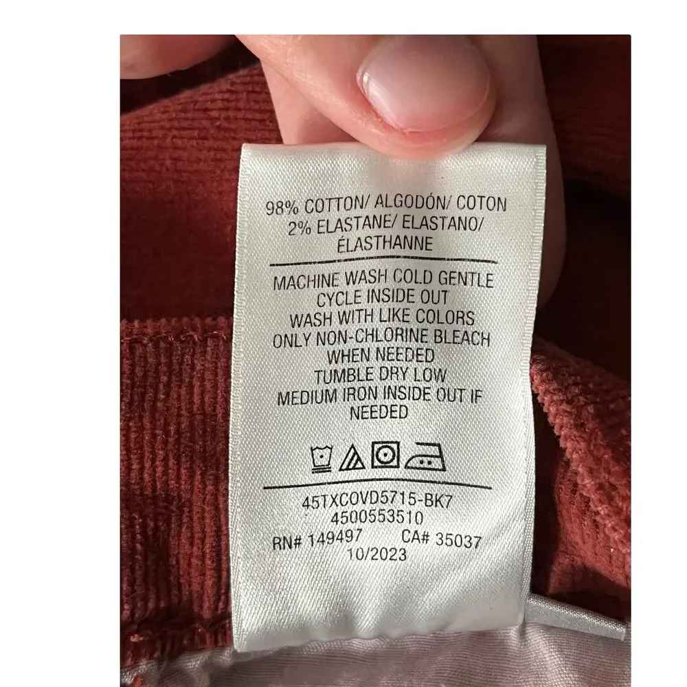 Joe's Jeans High rise flare corduroy red size 25 - Picture 6 of 7